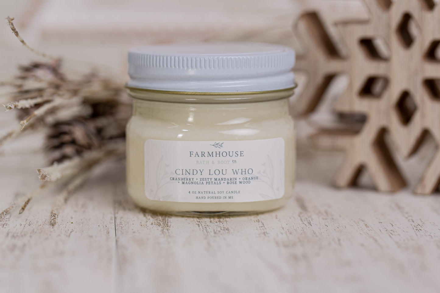 Mistletoe - Small Mason Jar Candle