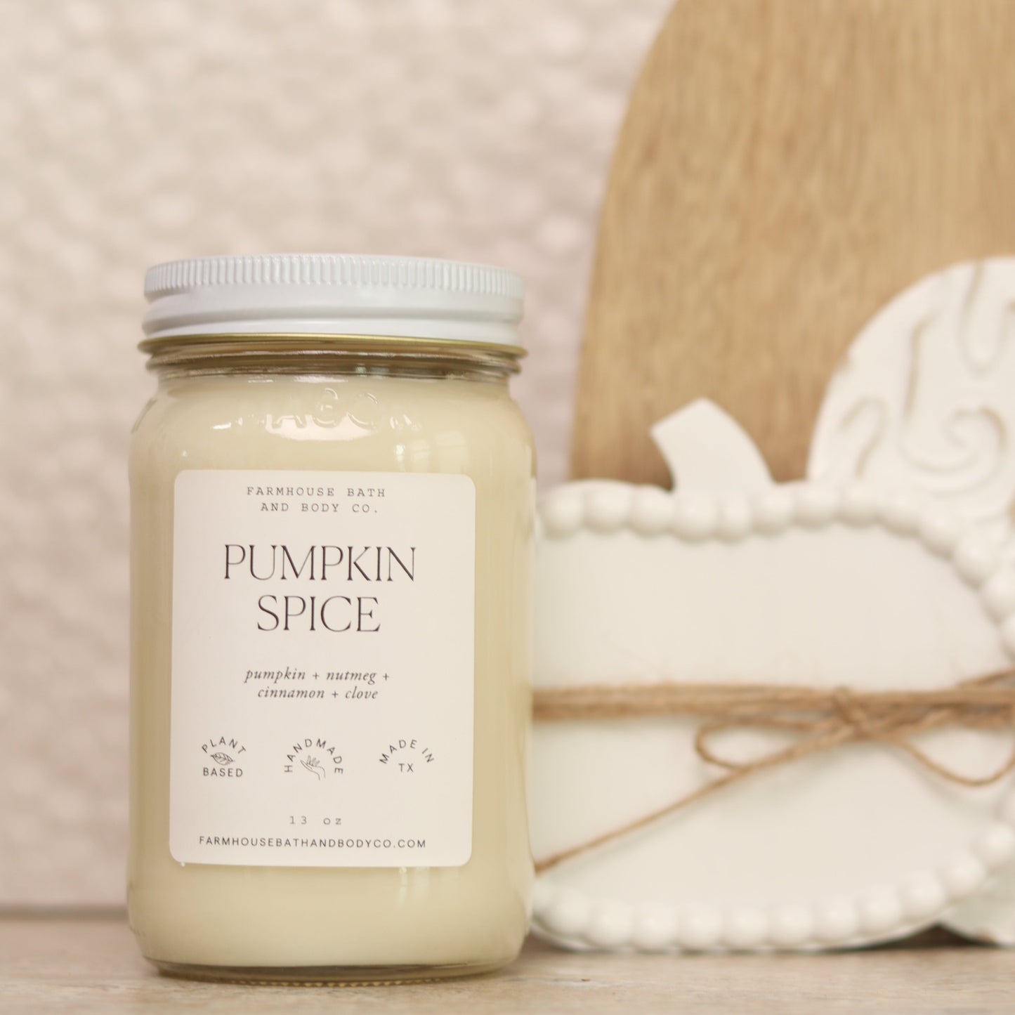 Pumpkin Spice - Large Mason Jar Candle