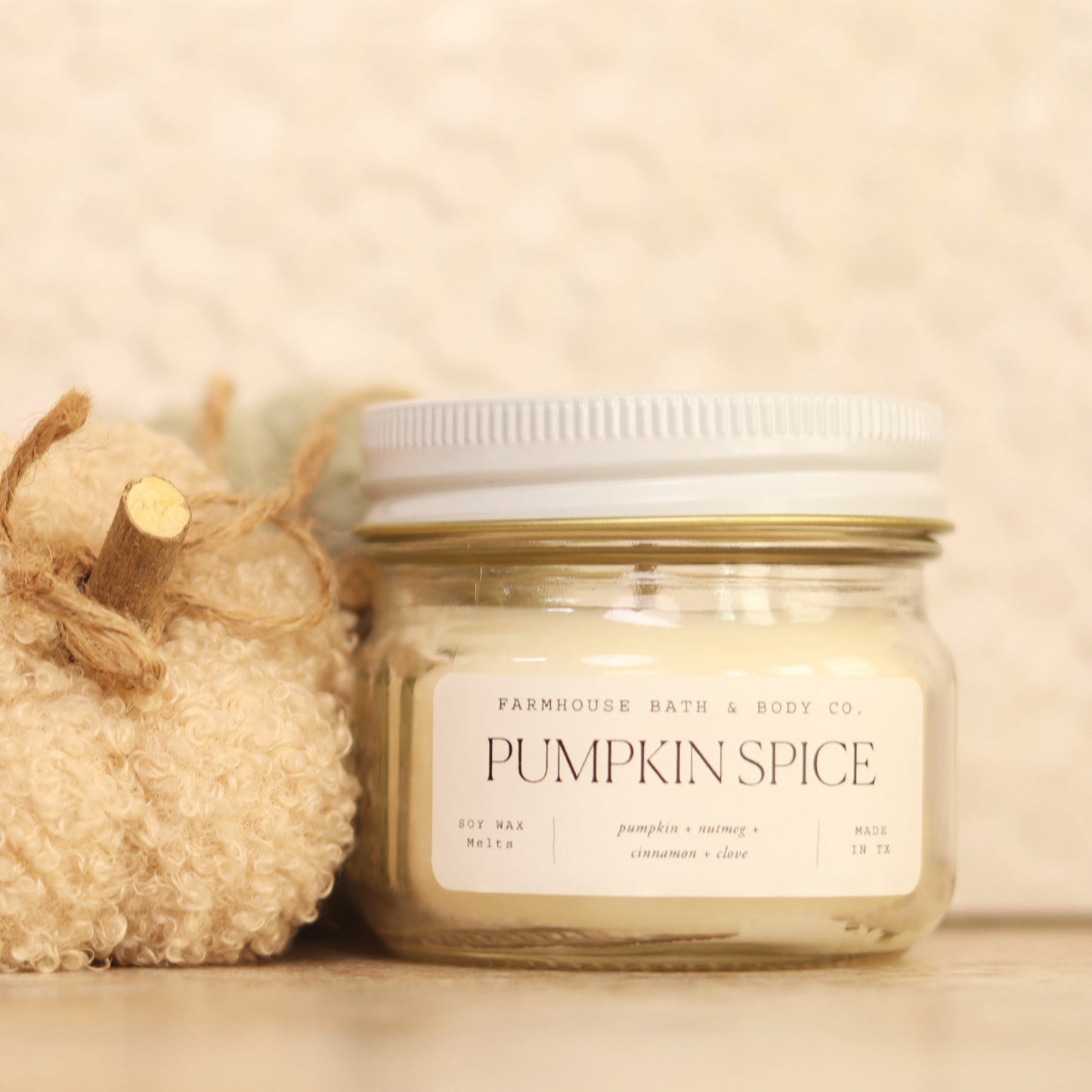 Pumpkin Spice - Small Mason Jar Candle