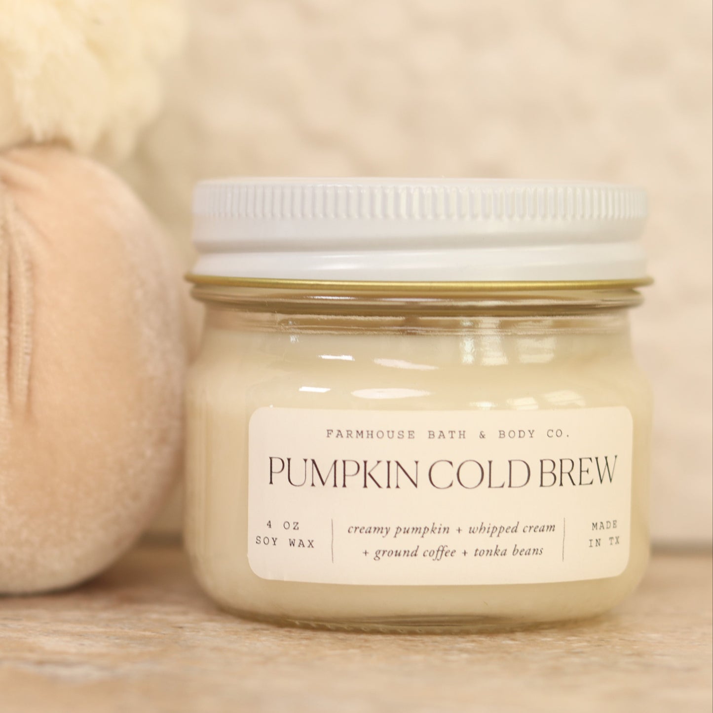 Pumpkin Cold Brew - Small Mason Jar Candle