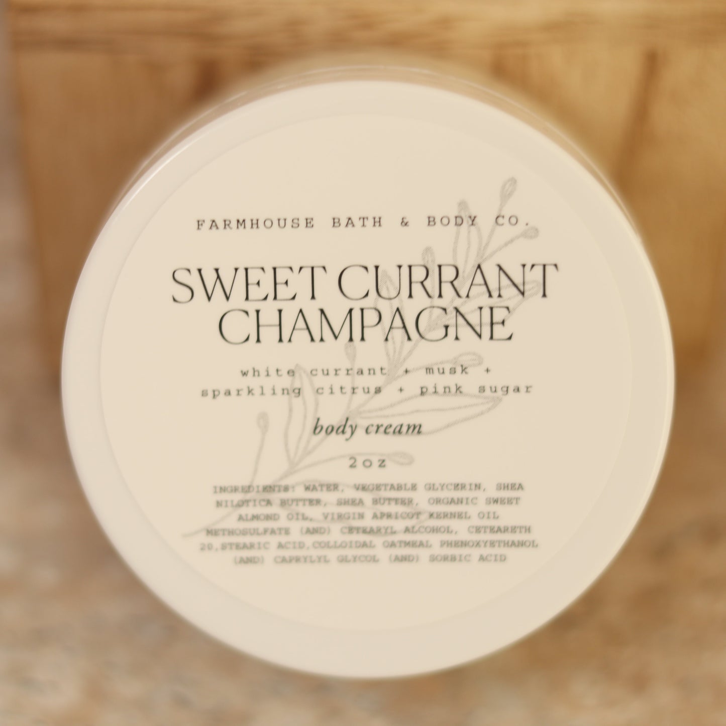 Sweet Currant Champagne - Mini Body Cream