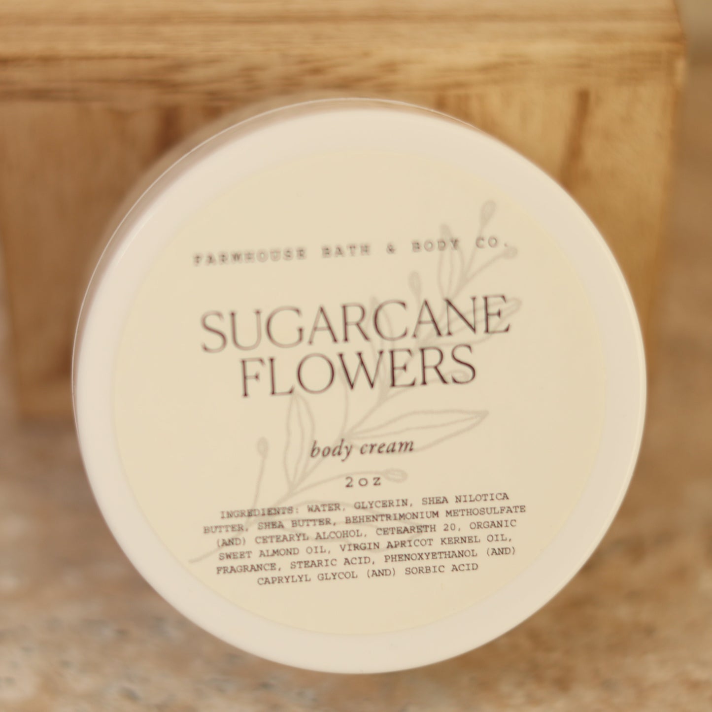 Sugarcane Flowers - Mini Body Cream