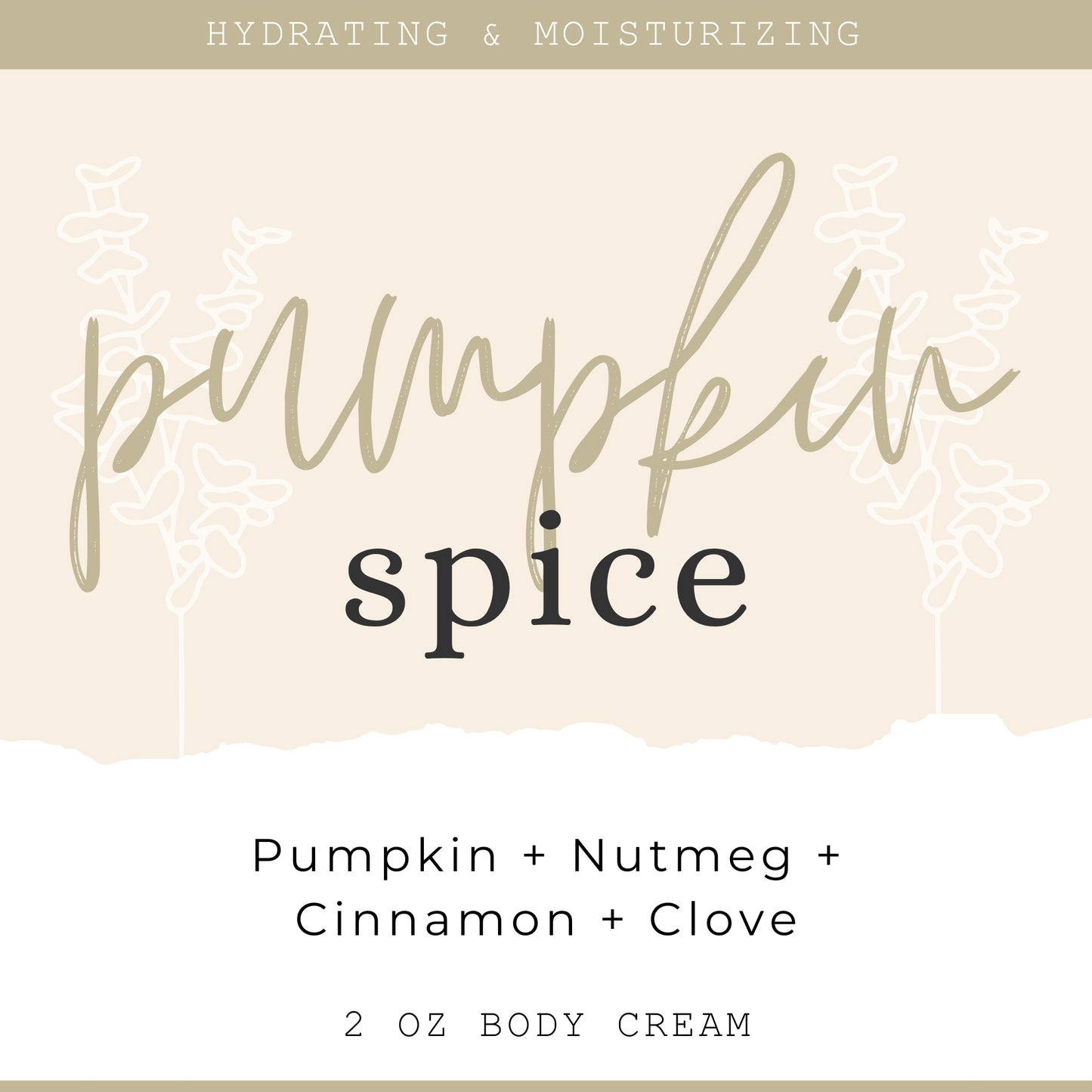 Pumpkin Spice - Mini Body Cream