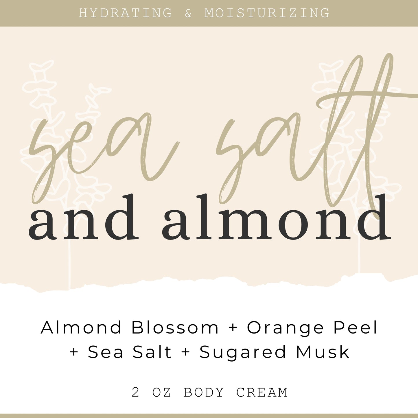 Sea Salt & Almond - Mini Body Cream