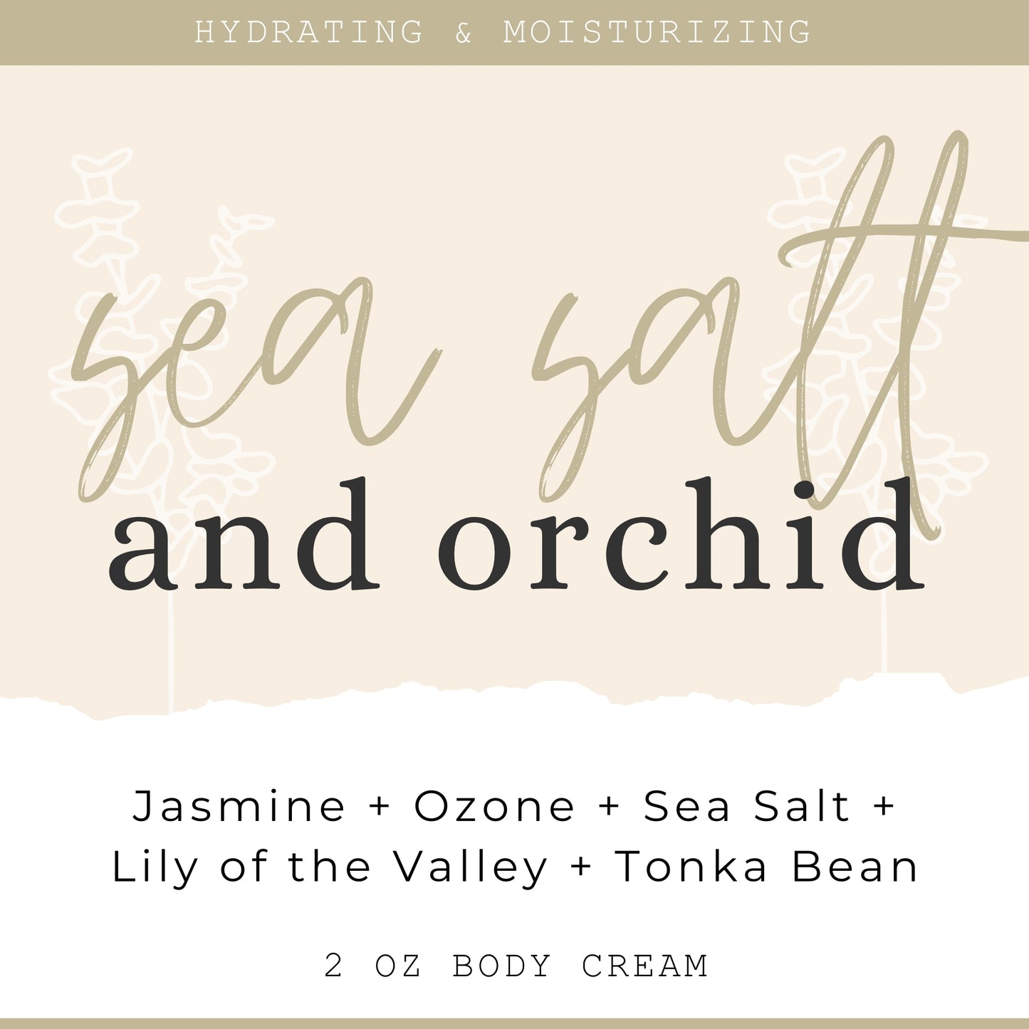 Sea Salt & Orchid - Mini Body Cream