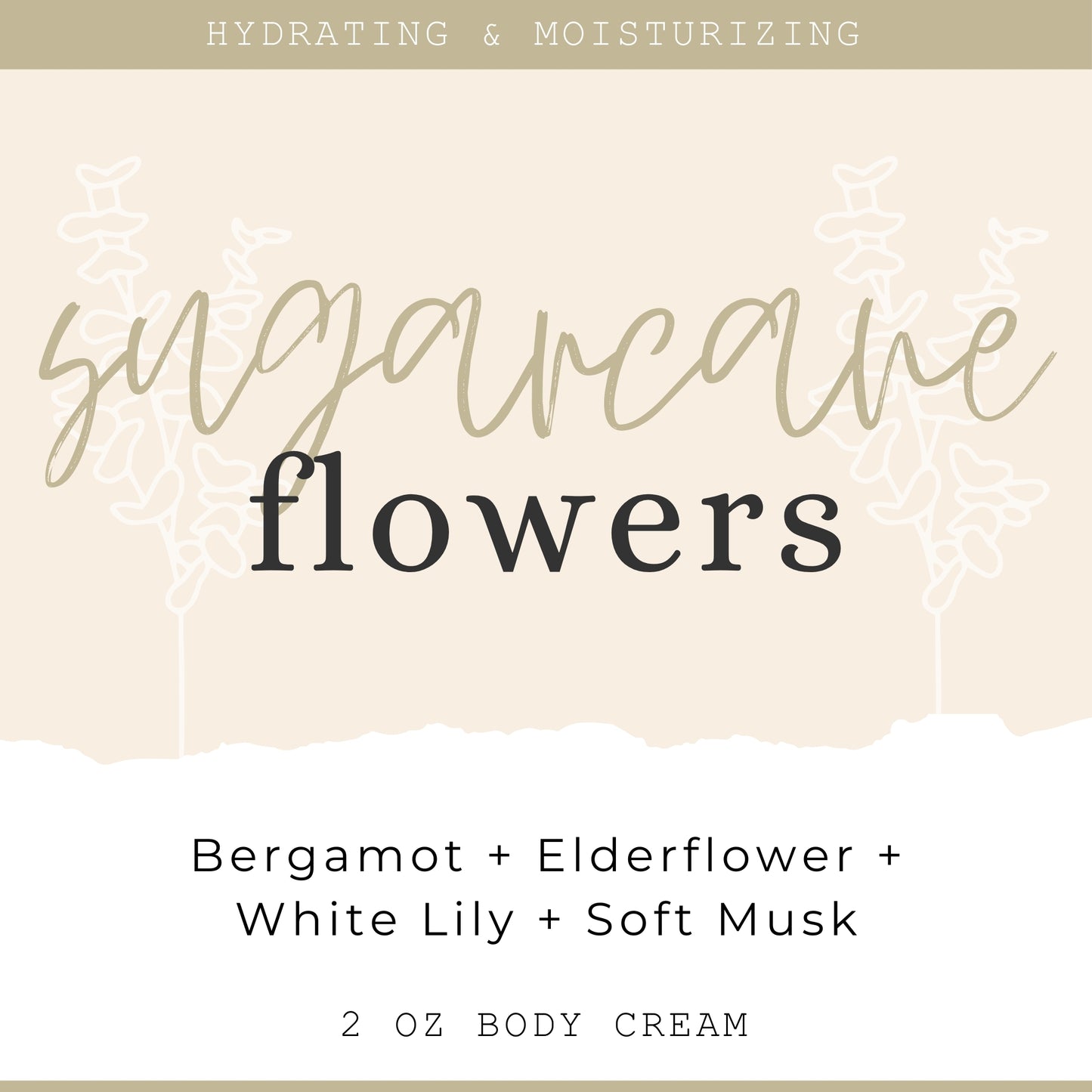 Sugarcane Flowers - Mini Body Cream