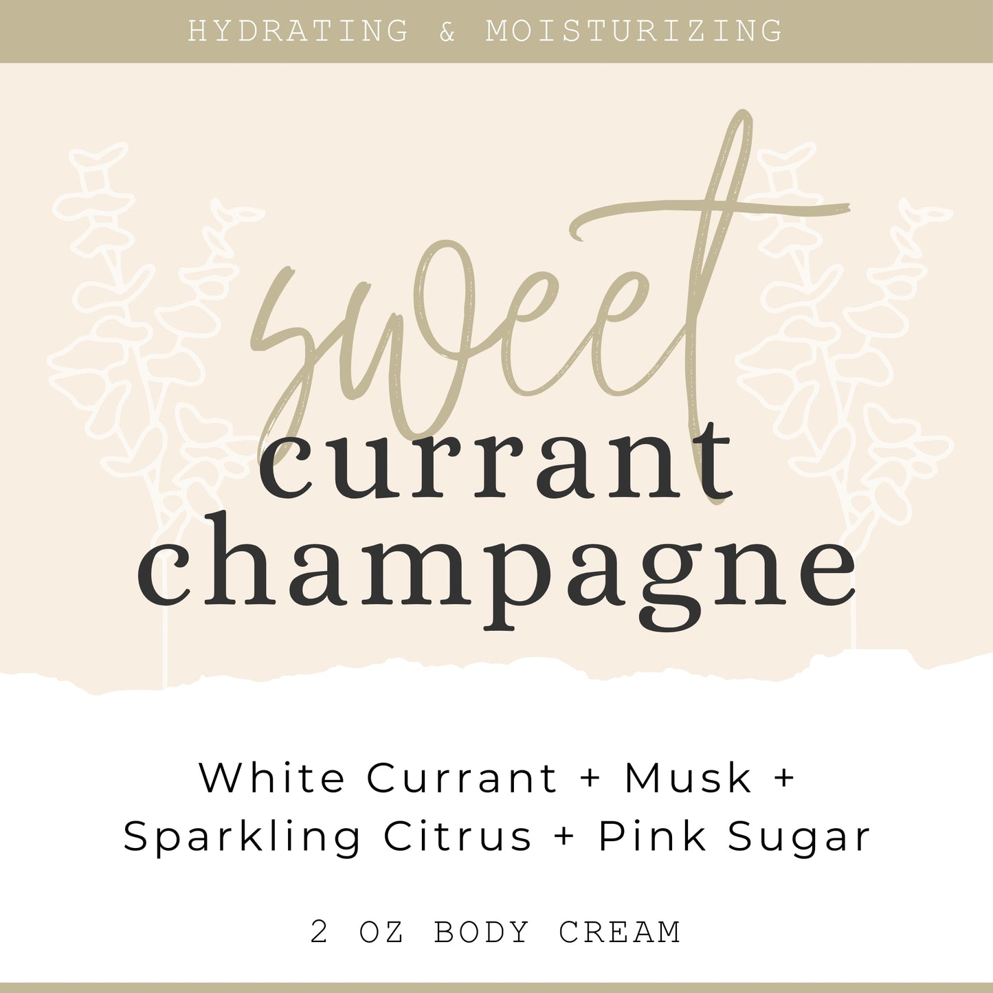 Sweet Currant Champagne - Mini Body Cream