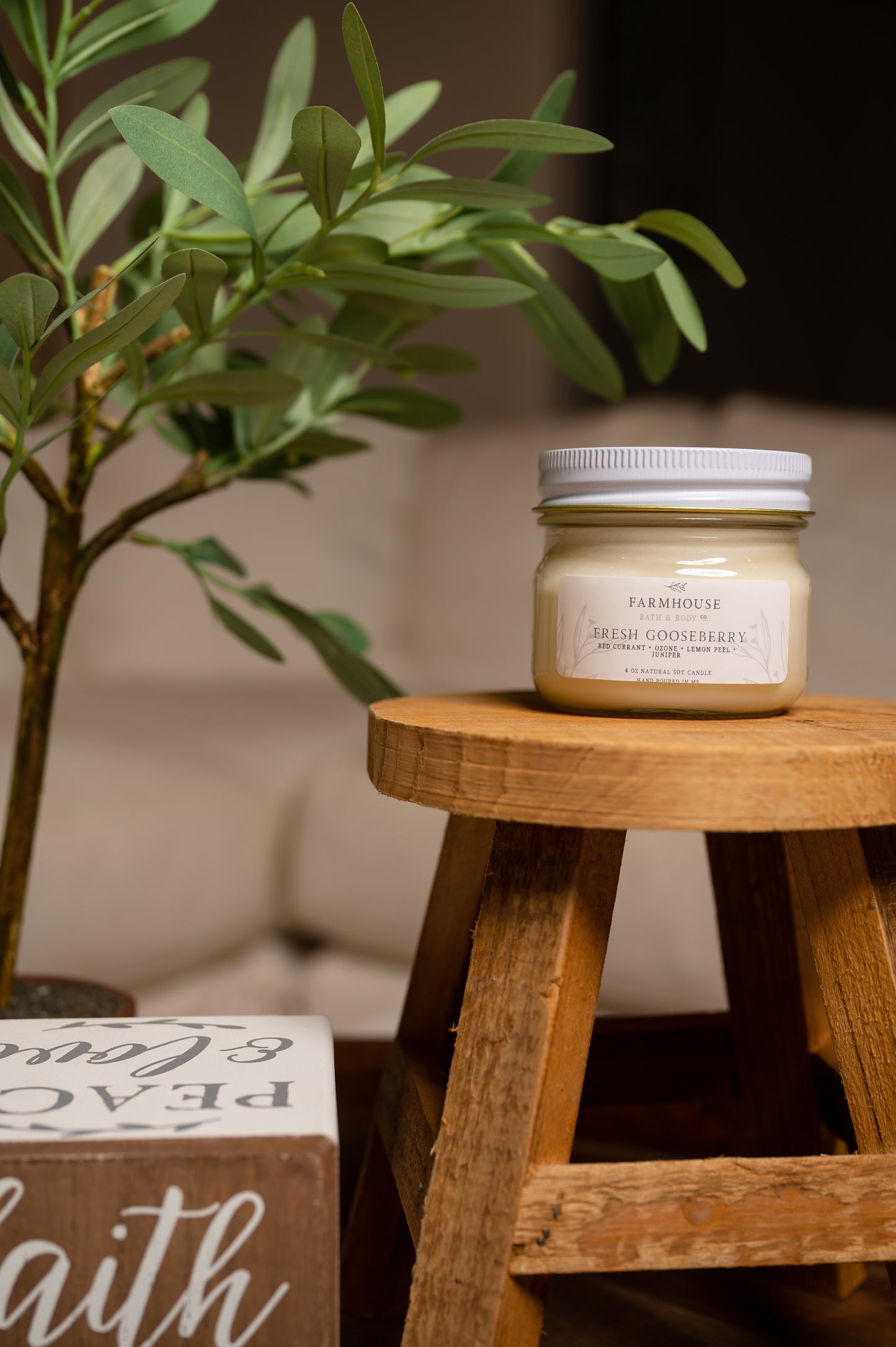 Fresh Gooseberry - Small Mason Jar Candle