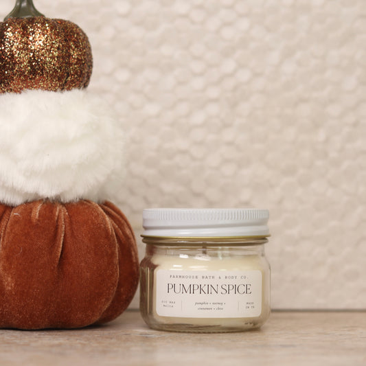 Pumpkin Spice - Small Mason Jar Candle