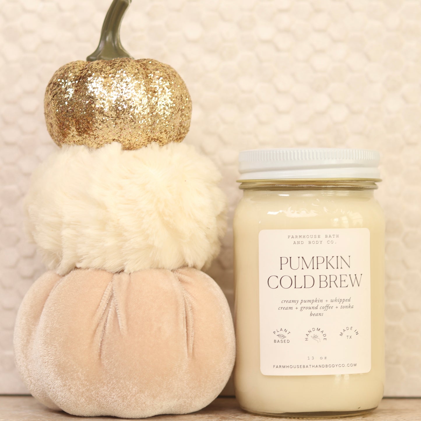 Pumpkin Cold Brew - Large Mason Jar Candle