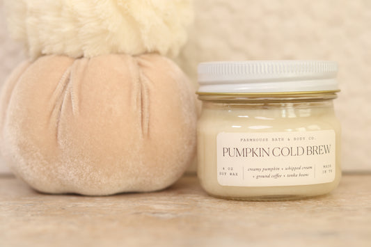 Pumpkin Cold Brew - Small Mason Jar Candle
