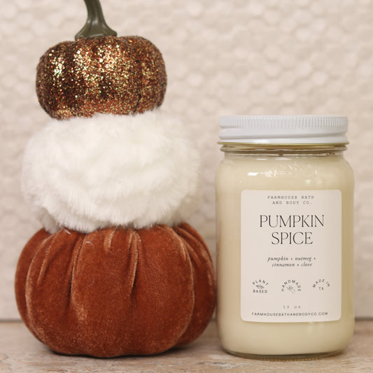 Pumpkin Spice - Large Mason Jar Candle