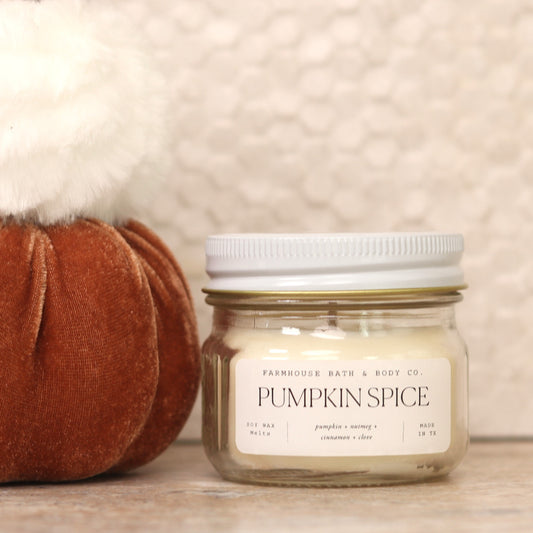 Pumpkin Spice - Small Mason Jar Candle
